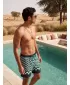 Pantaloni scurți pentru bărbați OMBRE OM-SRSS-0221 VERDE ȘI NEGRU