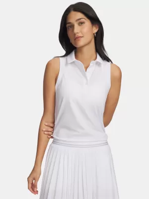 Maieu de damă UNDER ARMOUR UA ARMOURDRY SL POLO 6009804-100 ALB