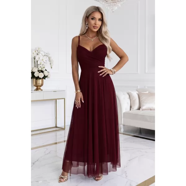  Rochie de femei NUMOCO 681-3 BURGUNDIA 