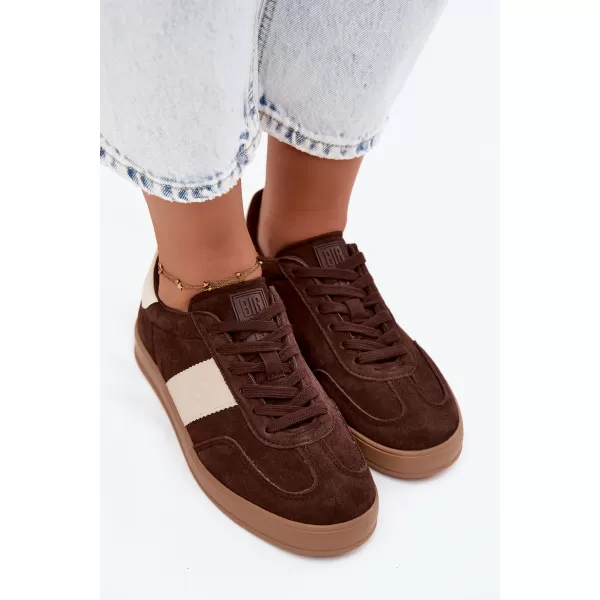  Adidași de damă BIG STAR SHOES UU274008 MARO/BEJ 