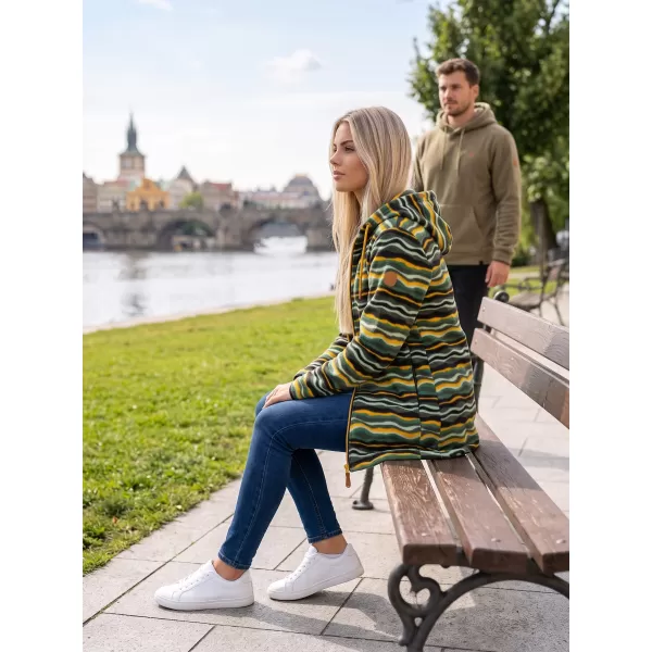  Hanorac de damă din fleece ALTISPORT ILANI KAKI 