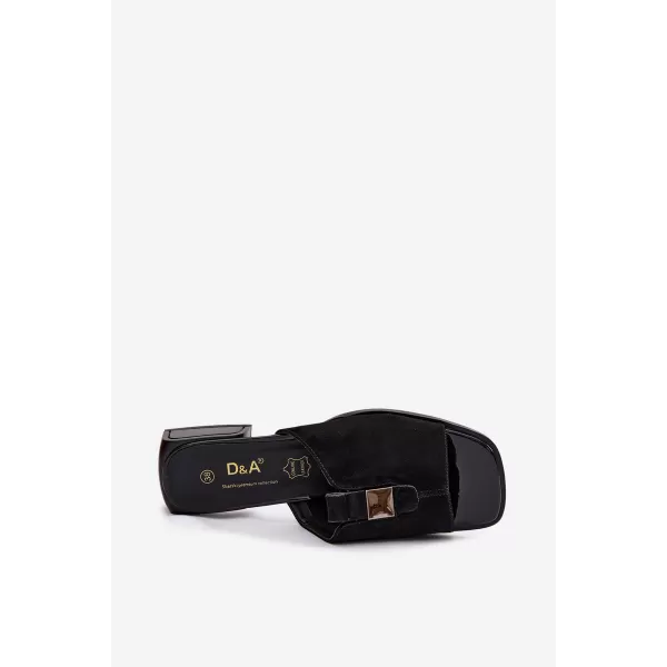  Papuci de damă D&A JC61-1002 NEGRU 