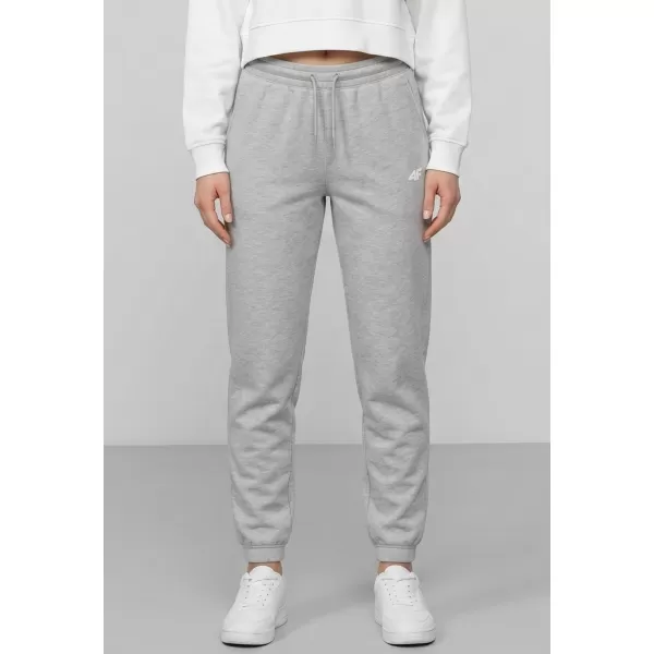  Pantaloni de dama 4F WMM00TTROF1658 MELANGE GRI DESCHIS RECE 