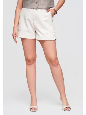 Pantaloni scurți de damă OMBRE OW-ST-E0009 BEJ