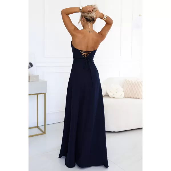  Rochie NUMOCO 663-5 ALBASTRU ÎNCHIS 