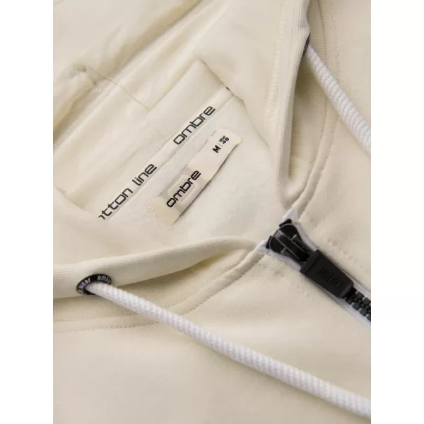  Hanorac pentru bărbați OMBRE OM-SSBZ-0272 CREMĂ 