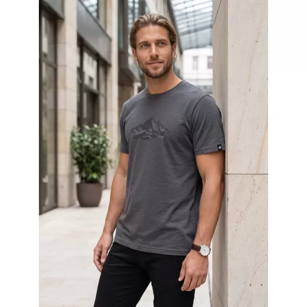  Tricou funcțional pentru bărbați ALPINE PRO GREM 3 VARIANTA DE COMPUTER GRI ÎNCHIS ADEVĂRAT 