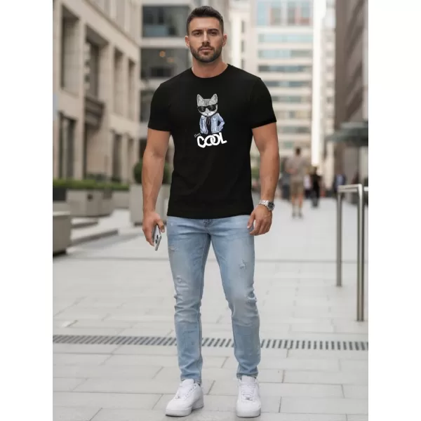  Tricou pentru bărbați DSTREET NX5018R-BK NEGRU 