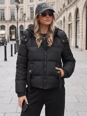 Geaca de dama DSTREET TY5747 NEGRU