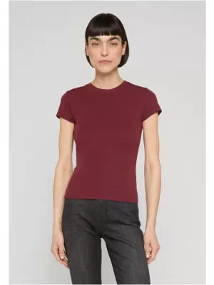 Tricou de dama URBAN CLASSICS TB8569-22408 ROȘU CĂRĂMIZIU ÎNCHIS