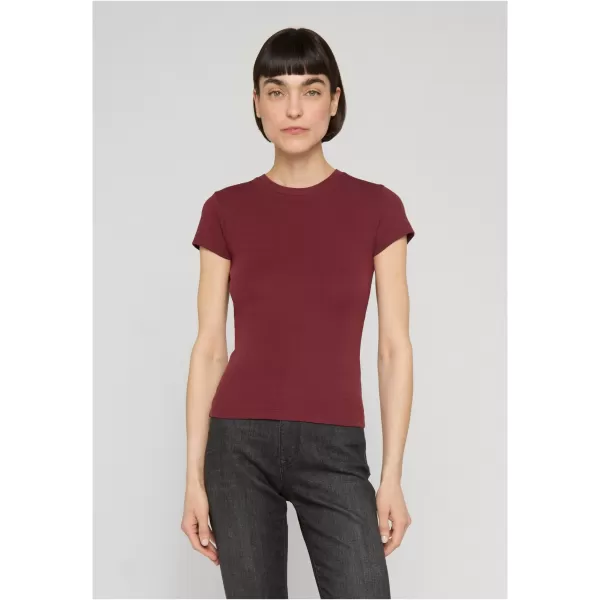  Tricou de dama URBAN CLASSICS TB8569-22408 ROȘU CĂRĂMIZIU ÎNCHIS 