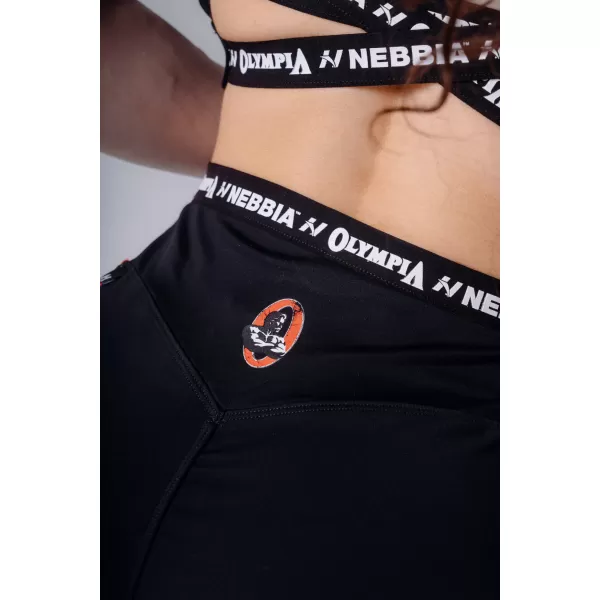  Pantaloni scurți de damă NEBBIA OLYMPIA HIGH-WAIST 937 NEGRU 
