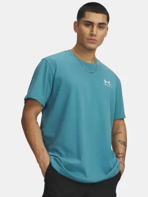 Tricou pentru bărbați UNDER ARMOUR M LOGO EMB HEAVYWEIGHT SS 1373997-466 ALBASTRU