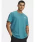 Tricou pentru bărbați UNDER ARMOUR M LOGO EMB HEAVYWEIGHT SS 1373997-466 ALBASTRU