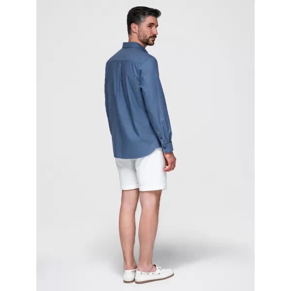  Cămașă pentru bărbați OMBRE K695 DENIM 