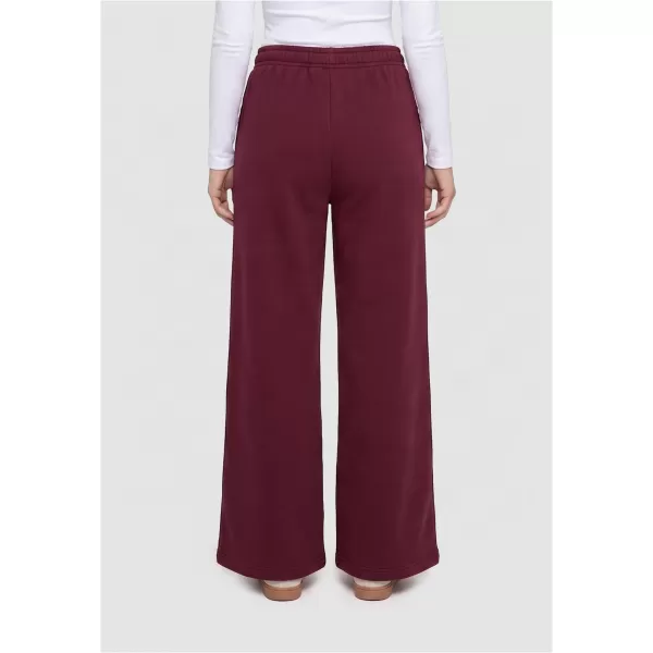  Pantaloni de trening pentru femei URBAN CLASSICS TB8169-00606 BURGUNDIA 