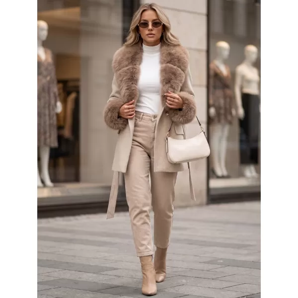  Palton de damă DSTREET TY6078 BEJ 