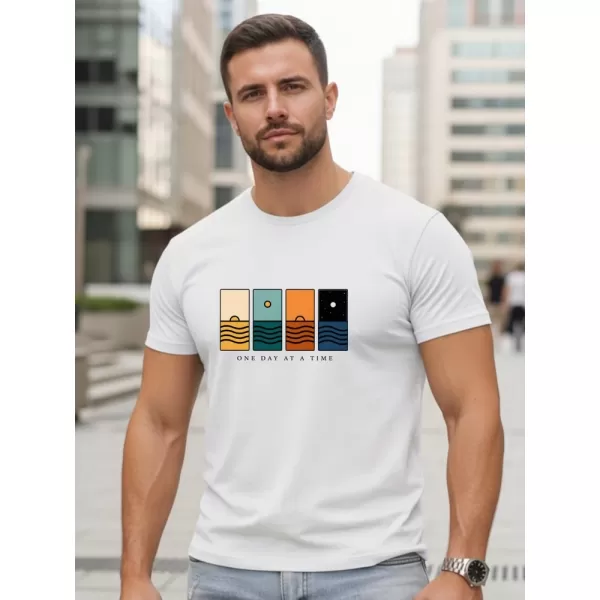  Tricou pentru bărbați DSTREET NX5103R-WH ALB 