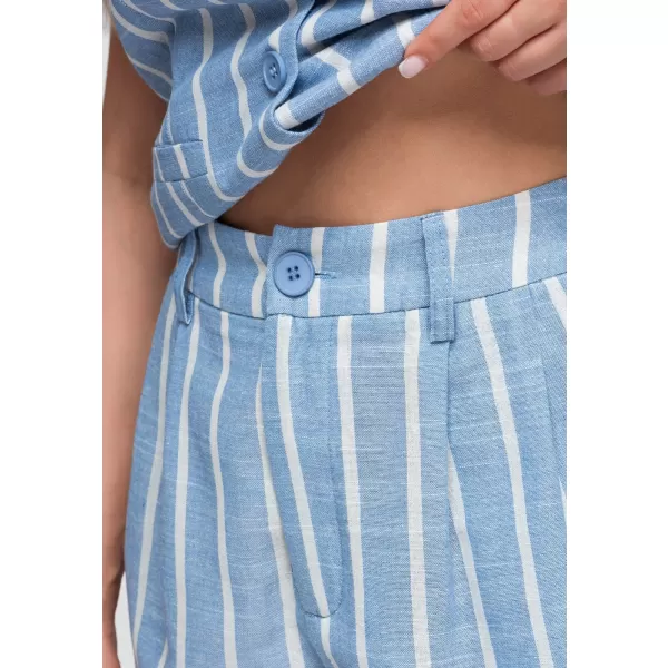  Pantaloni scurți de damă OMBRE OW-ST-E0017 ALBASTRU 