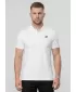 Tricou pentru bărbați cu guler 4F WMM00TPTSM0770 ALB