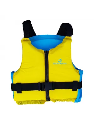 Vestă de înot SPINERA SUP/kajak junior GALBEN