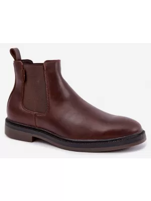 Pantofi pentru bărbați BIG STAR SHOES UU174279 UMBRE MARO/BEJ
