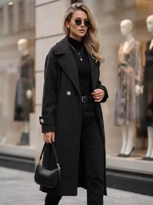 Palton de damă DSTREET NY0809 NEGRU