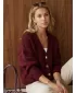 Pulover de dama DSTREET MY2572 BURGUNDIA