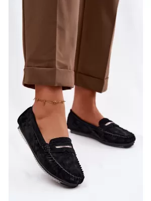 Mocasini de dama S.BARSKI LR61-7029 NEGRU