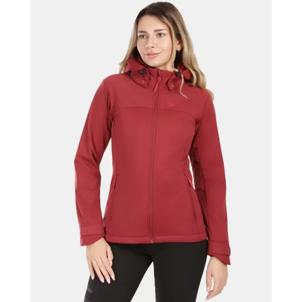  Jachetă softshell pentru femei KILPI ONTAVIA-W 1L0113KI ROȘU ÎNCHIS 