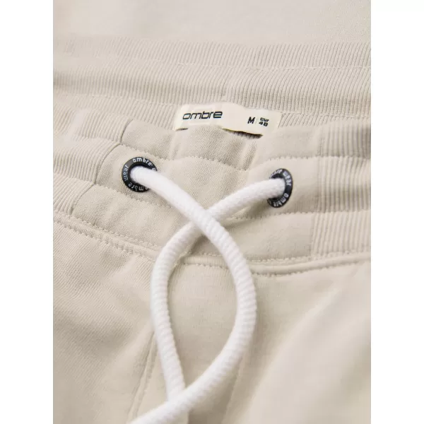  Pantaloni de trening pentru bărbați OMBRE OM-PABS-0304 BEJ DESCHIS 