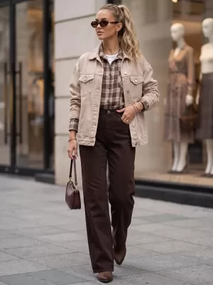 Pantaloni de dama DSTREET UY3136 MARO