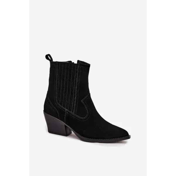  Botine de dama BOTO 6350 NEGRU 