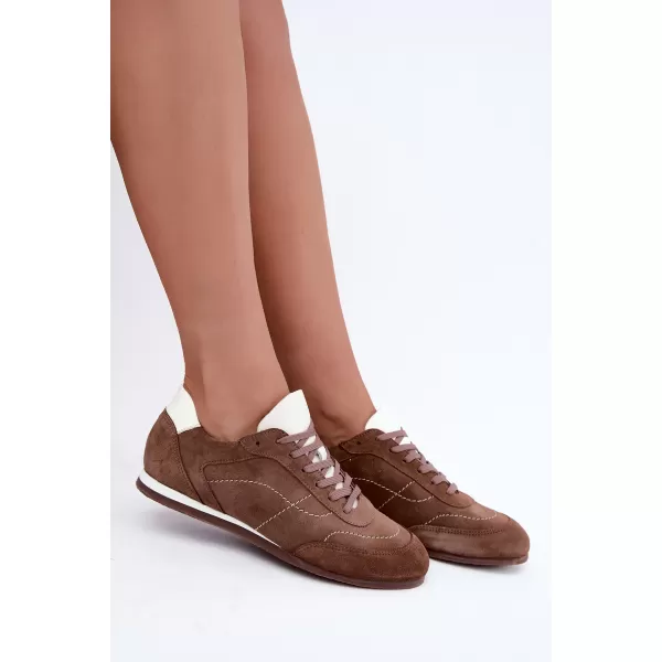  Adidași de damă ZAZOO N1414/772/1098 MARO/BEJ 