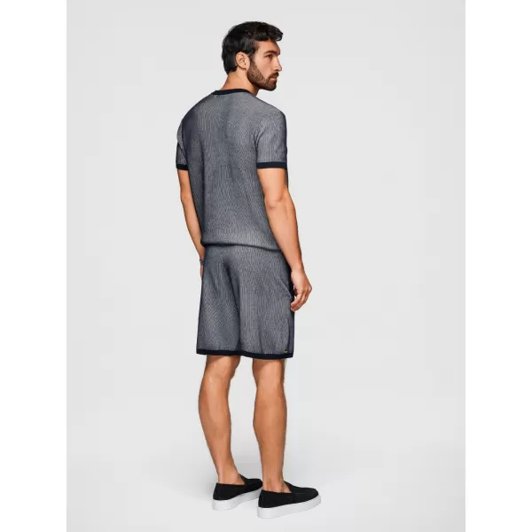  Pantaloni scurți pentru bărbați OMBRE OM-SRCS-0202 ALBASTRU MARIN 