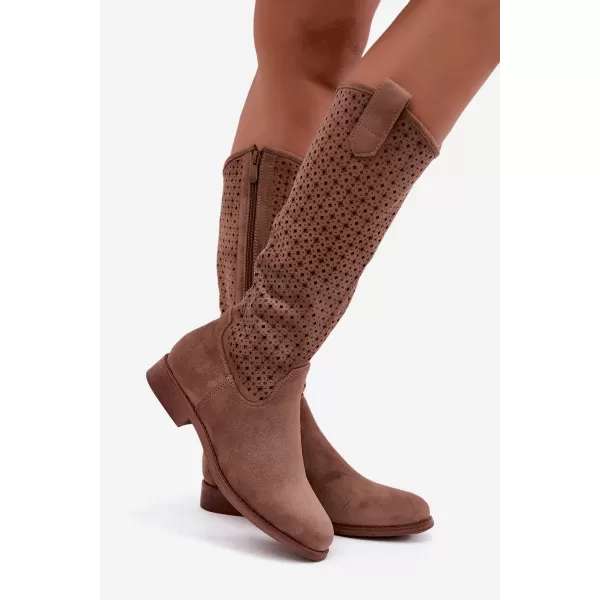  Cizme de dama S.BARSKI HY62-8144 CAFEA 