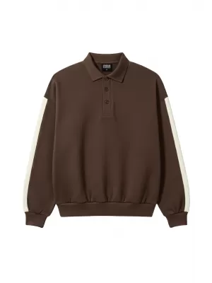 Tricou pentru bărbați cu guler URBAN CLASSICS TB8595-00075 MARO
