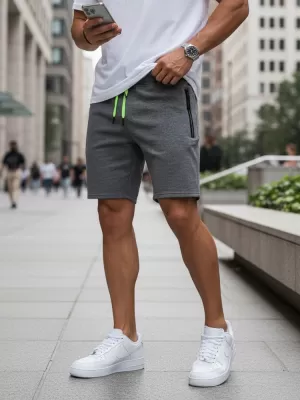 Pantaloni scurți pentru bărbați DSTREET SX2263 GRI ÎNCHIS