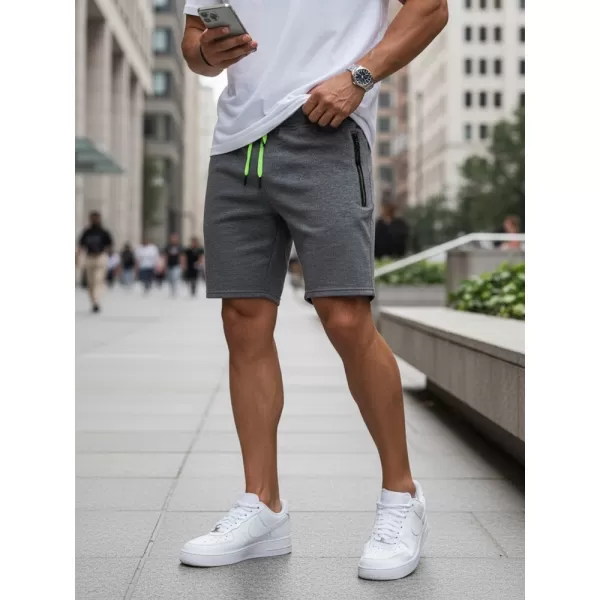  Pantaloni scurți pentru bărbați DSTREET SX2263 GRI ÎNCHIS 