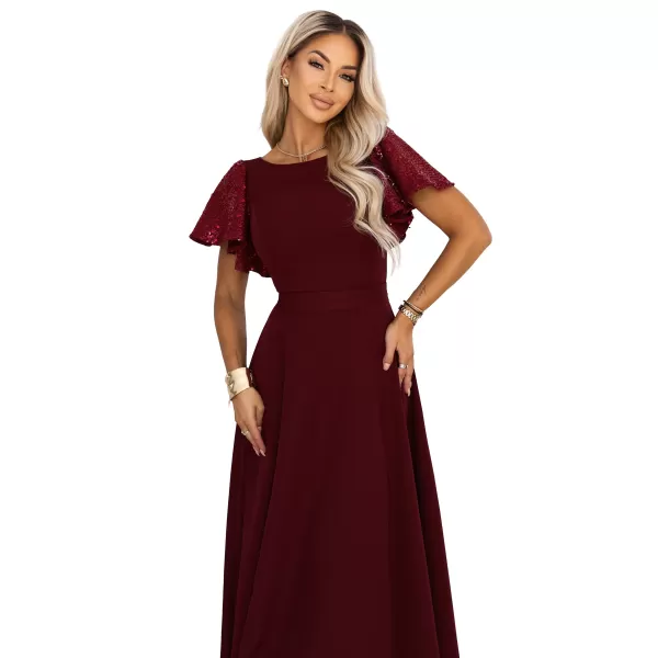  Rochie NUMOCO 694-3 CLARET 