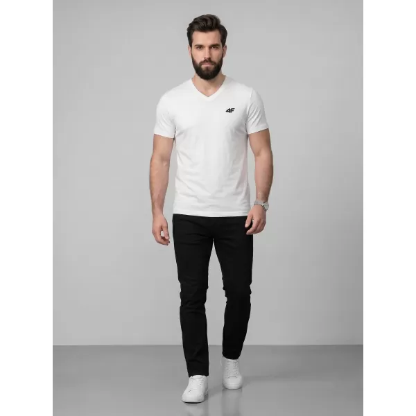  Tricou pentru bărbați 4F WMM00TTSHM3339 ALB 