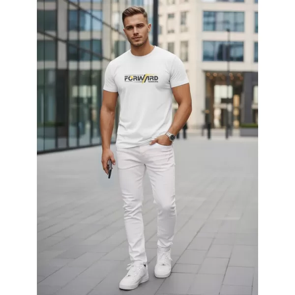  Tricou pentru bărbați DSTREET NX0145R-WH ALB 