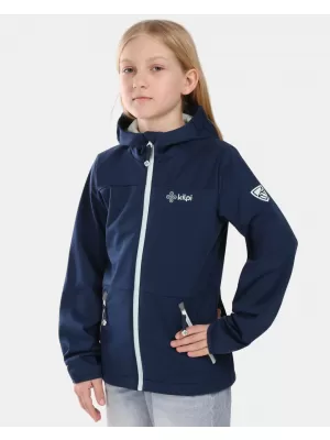 Jachetă softshell pentru copii KILPI ONTAVIA-JG 1J0104KI ALBASTRU ÎNCHIS