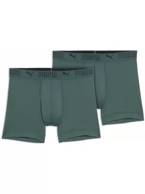 Boxeri pentru bărbați PUMA SPORT MICROFIBER BOXER 2P 93552016 VERDE