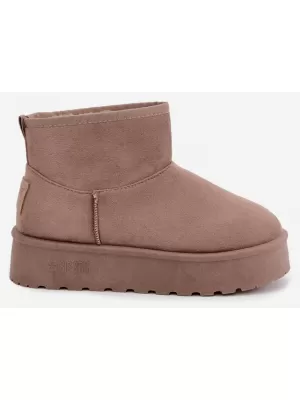 Oameni de zăpadă pentru femei BIG STAR SHOES UU274224 BEJ