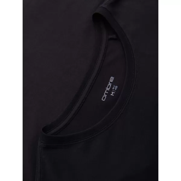  Tricou pentru bărbați OMBRE OM-TSPT-0284 NEGRU 