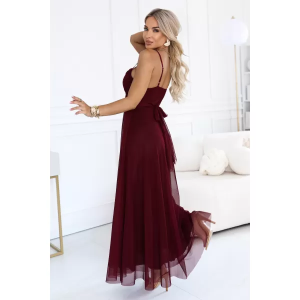  Rochie de femei NUMOCO 681-3 BURGUNDIA 