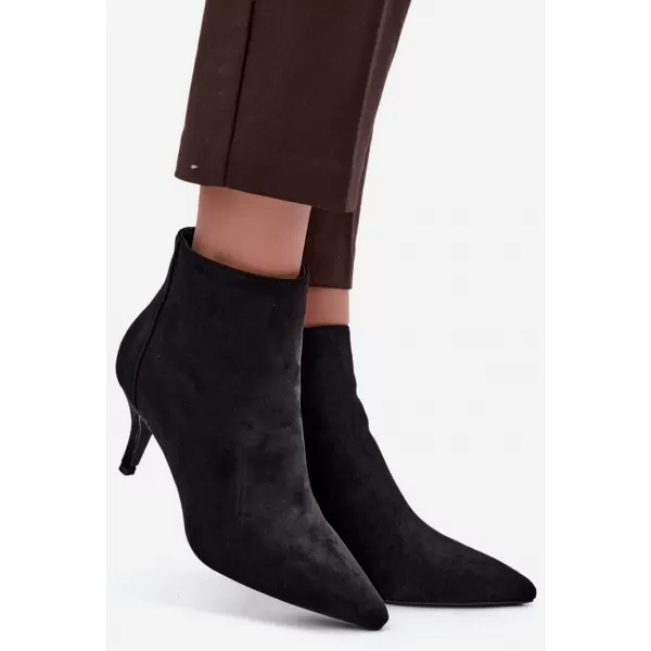  Botine de dama BOTO 2905A-1 NEGRU MAT 