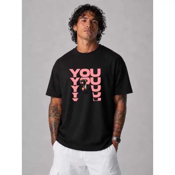  Tricou pentru bărbați DSTREET NX1034R-BK-O NEGRU 