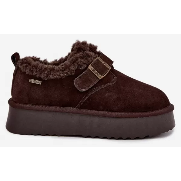  Oameni de zăpadă pentru femei BIG STAR SHOES UU274319 MARO/BEJ 